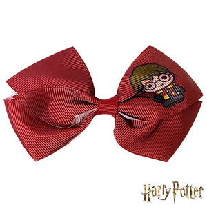 LUV HER Harry Potter Hair Bows - 7 Pcs 4 Inch Bundle - Hair Accessories Gift Set for Girls - Alligator Clips - Ages 3 + - LuvHer Shop