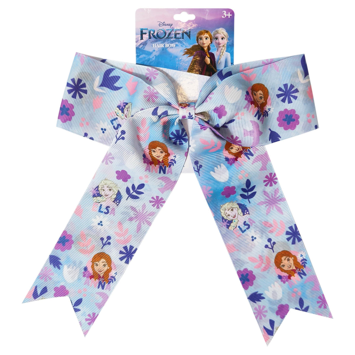 Disney Frozen hair bow with Anna and Elsa design, officially licensed girls' accessory