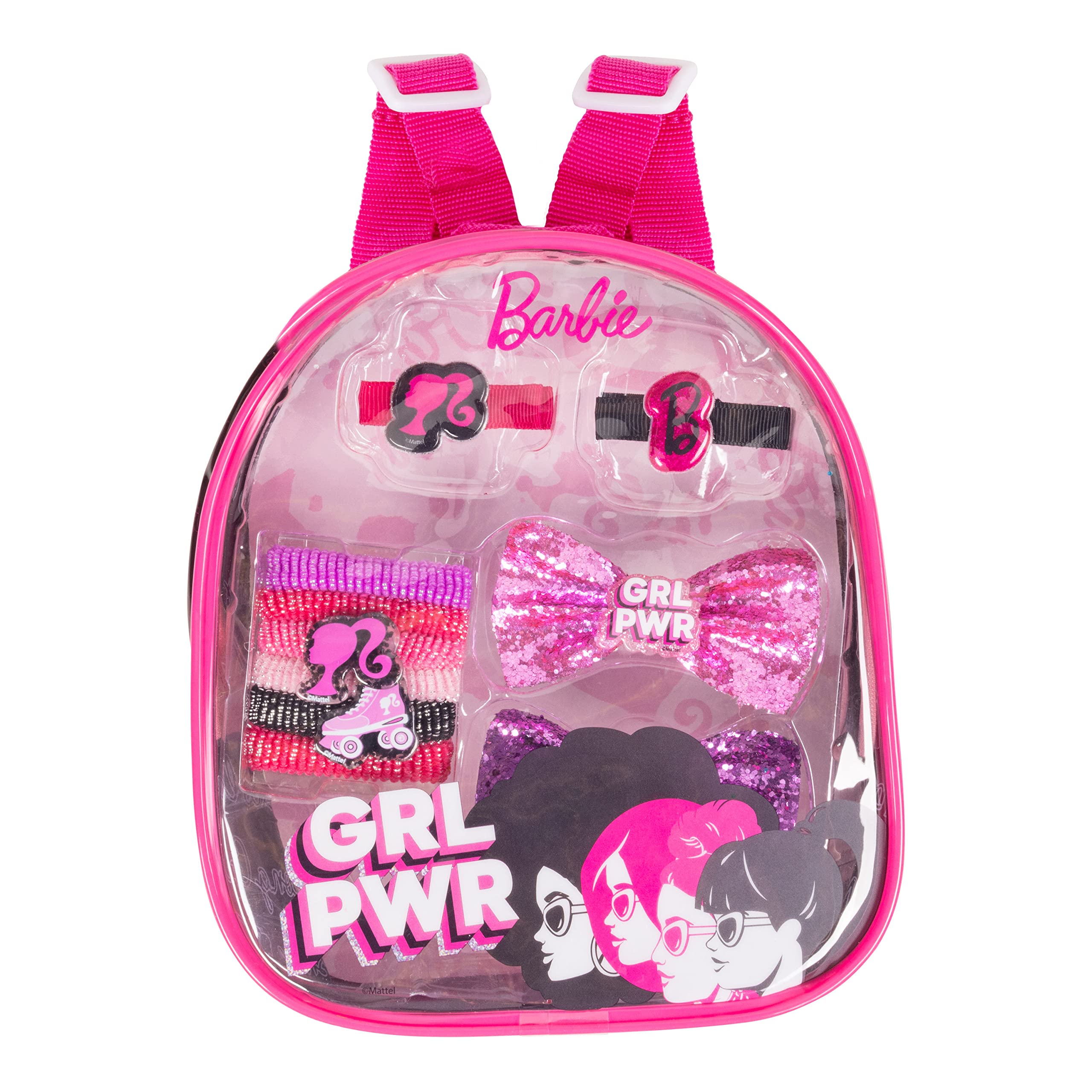 Kids Barbie Fashionista's Accessory Bag - Accessories Set for Girls - Barbie Sets - Bow's with Alligator Clips, Hair Ties - Ages 3+ - LuvHer Shop