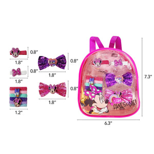 LUV HER Kid's Fashionista's BackPack - Accessories Set For Girls - Bow's with Alligator Clips, Hair Ties, Backpack - Ages 3+ - LuvHer Shop