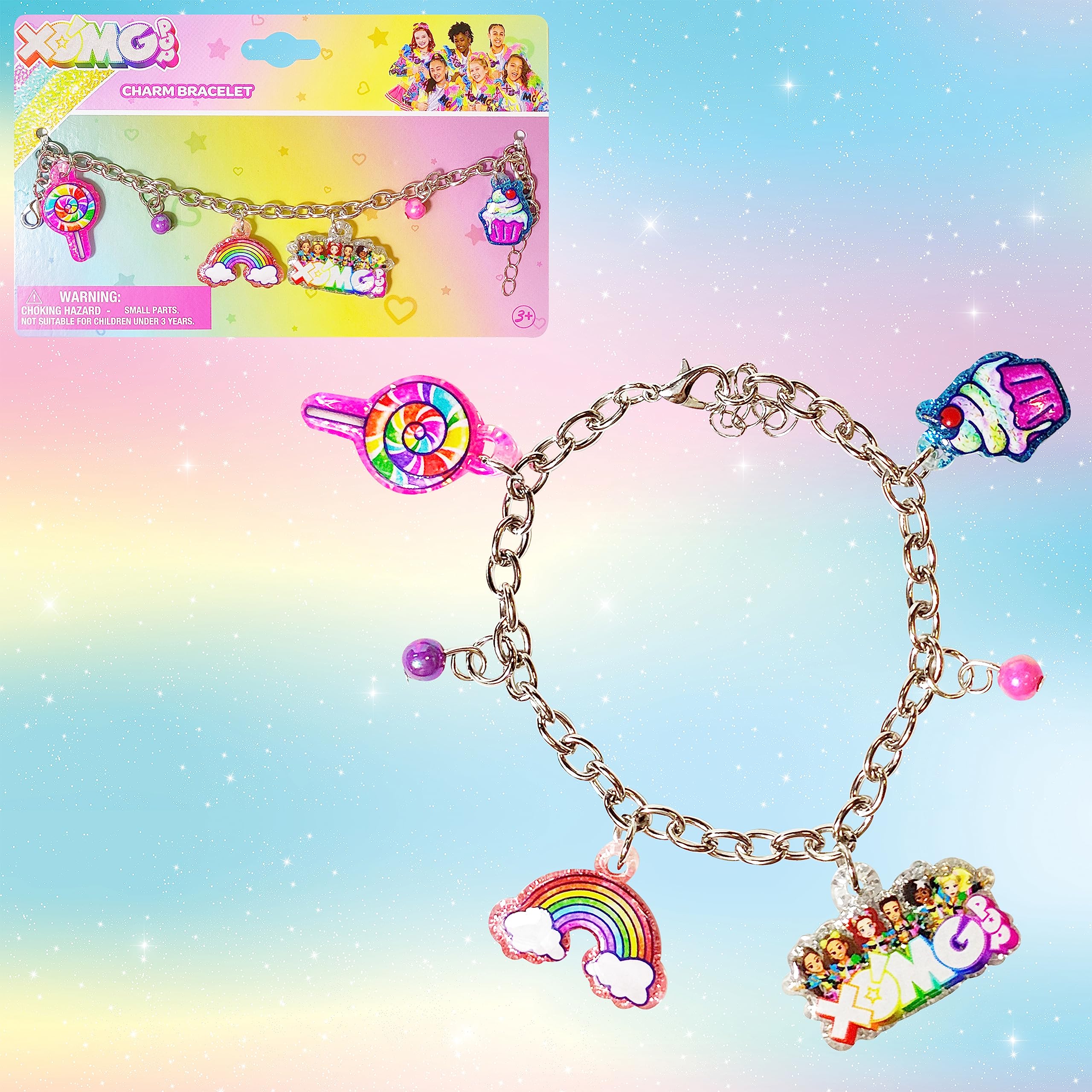 LUV HER XOMG POP 7" Bracelet with Metal Charms Ages 3+ - LuvHer Shop