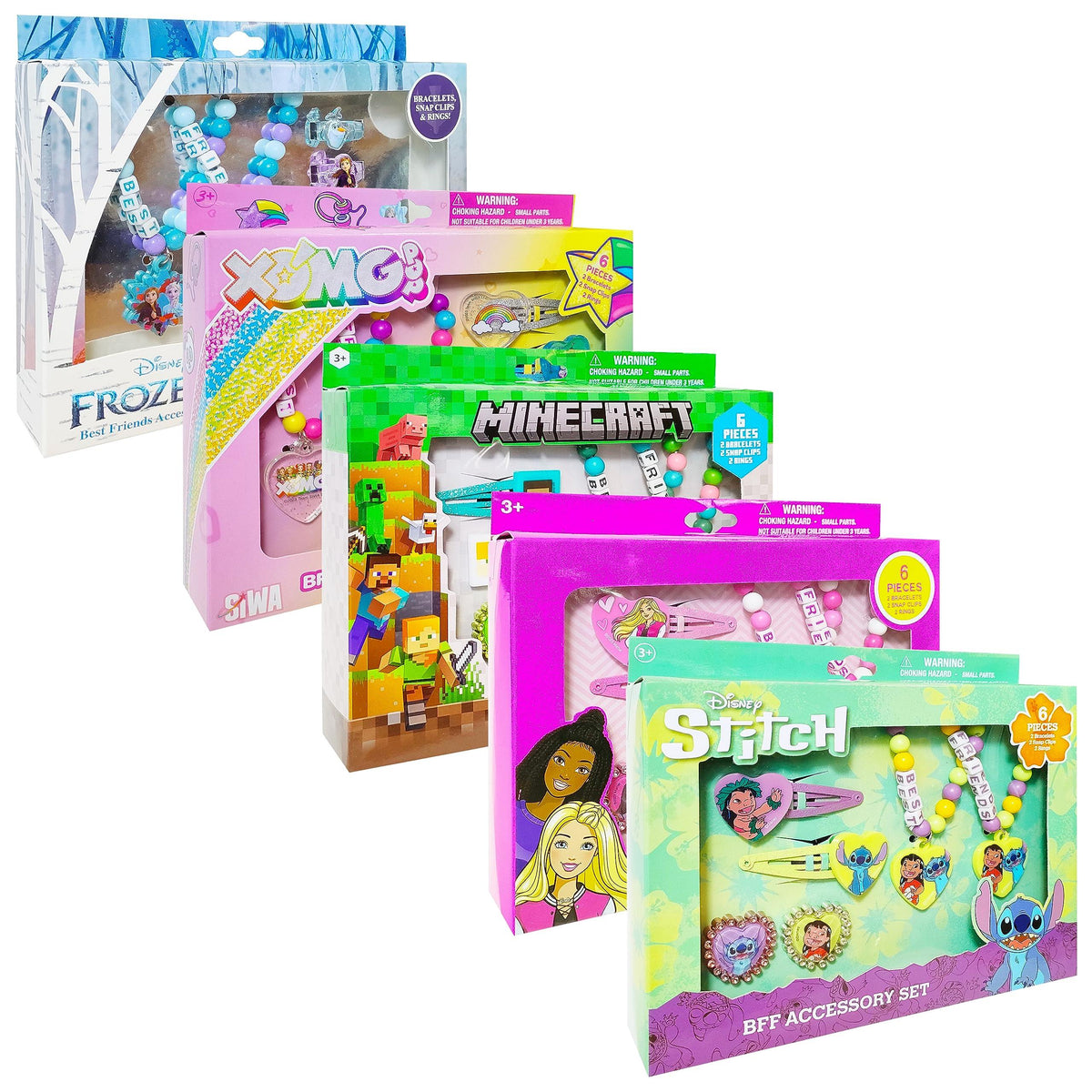 Disney Stitch Girls BFF 6 Piece Toy Jewelry Box Set