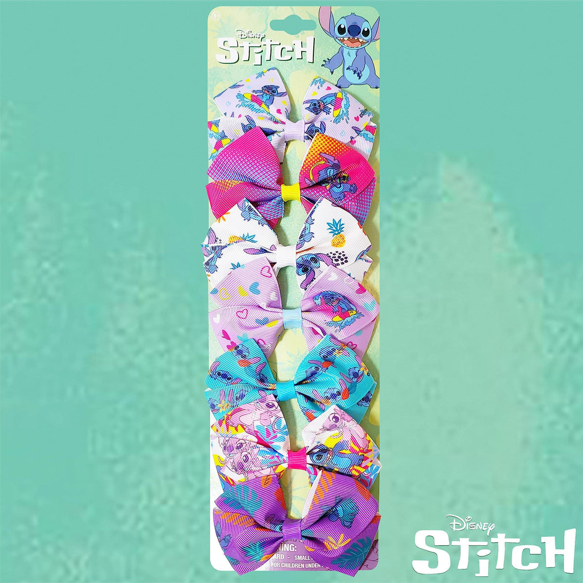 Disney Stitch Hair Bows - Hair Accessories Gift Set