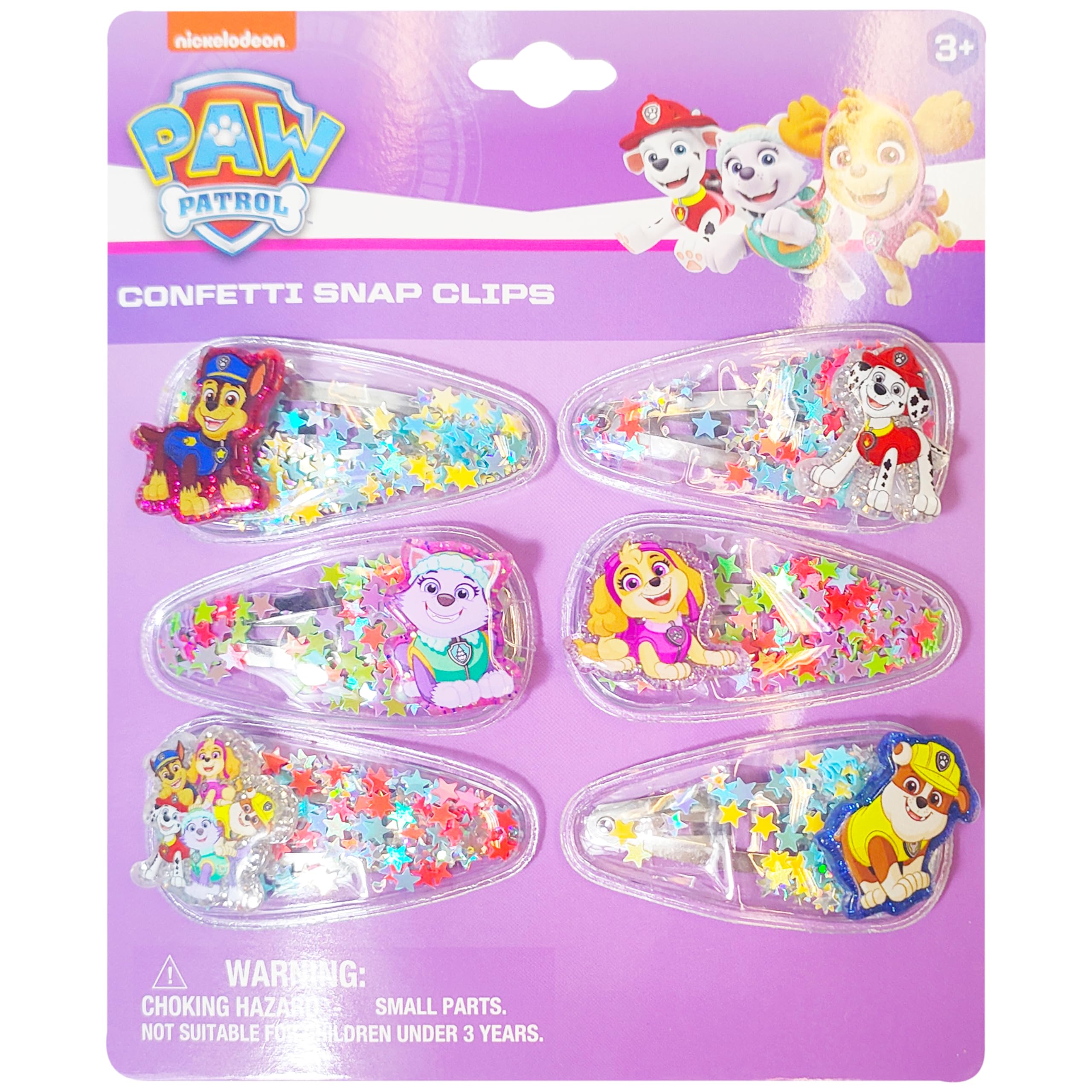 LUV HER 6pc Cute Hair Clips For Girls with Favorite Character Charms, Magical Confetti Hair Clips for Kids, Toddler Hair Accessories, Ages 3+ - LuvHer Shop