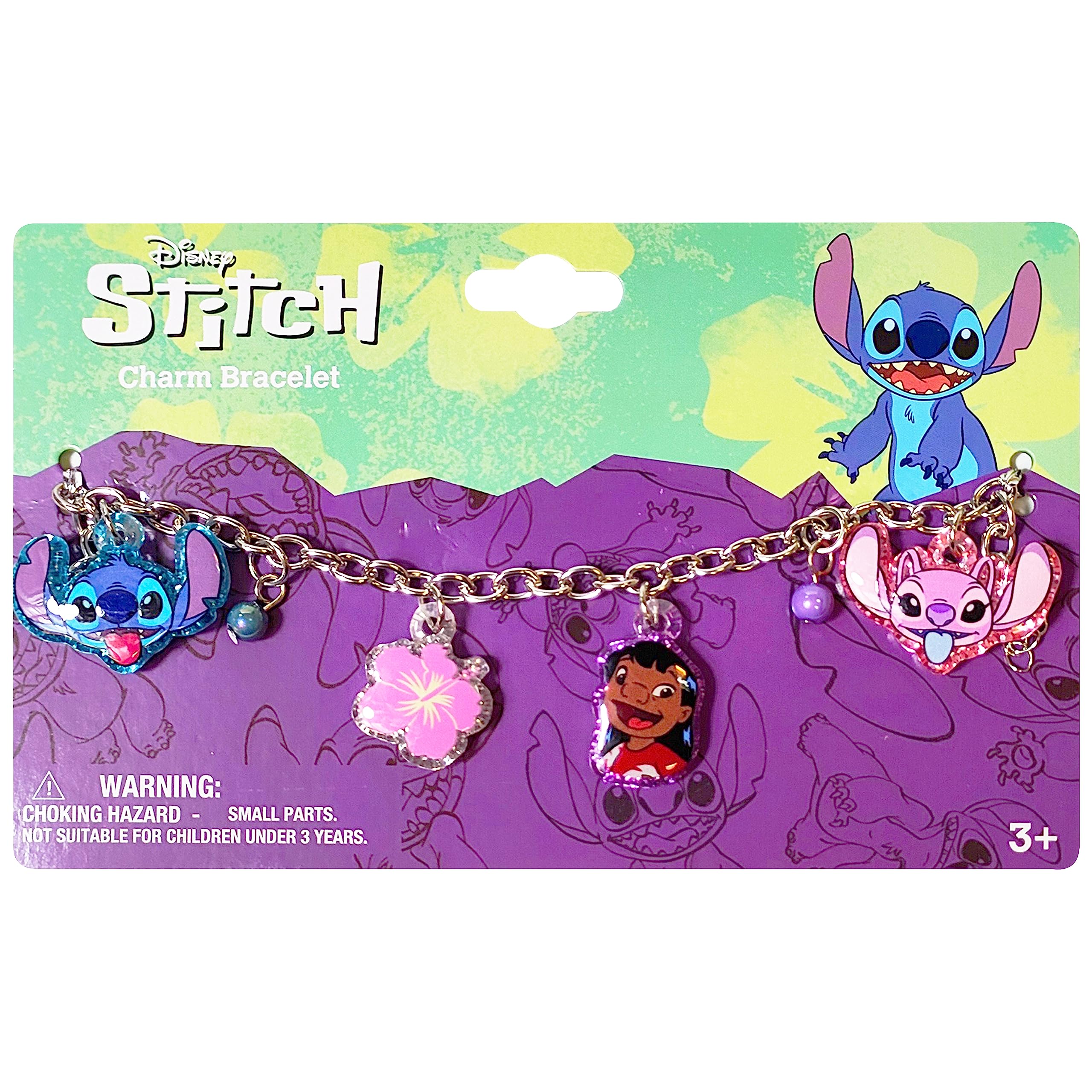 LUV HER Lilo and Stitch 7" Bracelet with Metal Charms - Disney Stitch - Ages 3+ - LuvHer Shop