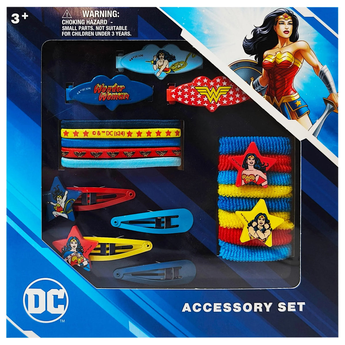 Wonder Woman Girls' Hair Accessories Set - 20 Pack