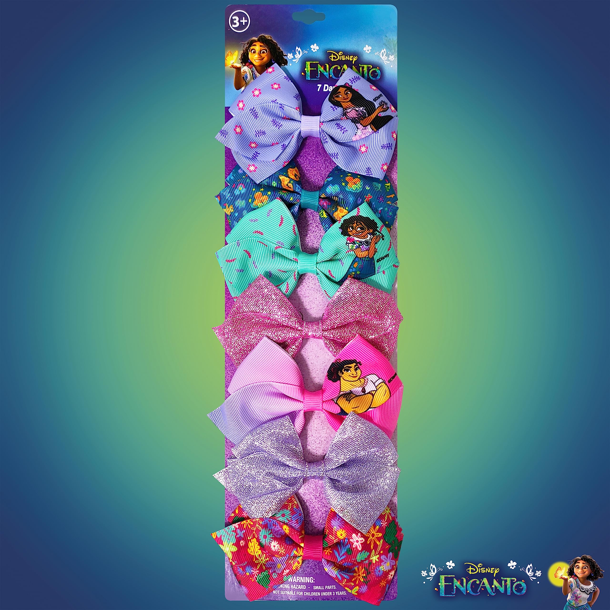 Disney Encanto Hair Bow Clips Bundle - 4 Inch Alligator Clips with Different Images, Ages 3+ - LuvHer Shop