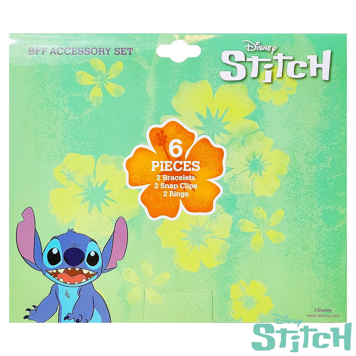 Disney Stitch Girls BFF 6 Piece Toy Jewelry Box Set