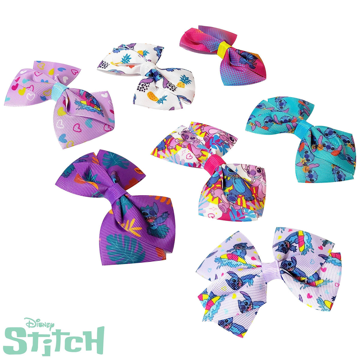 Disney Stitch Hair Bows - Hair Accessories Gift Set