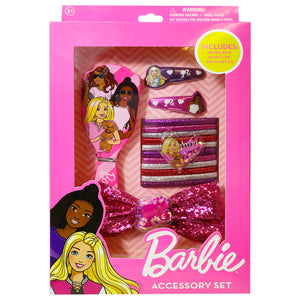 Barbie Accessories - Hair Gift Box With Mini Brush, Bow, PVC Snaps, and Lurex Elastics (Ages 3+) - LuvHer Shop