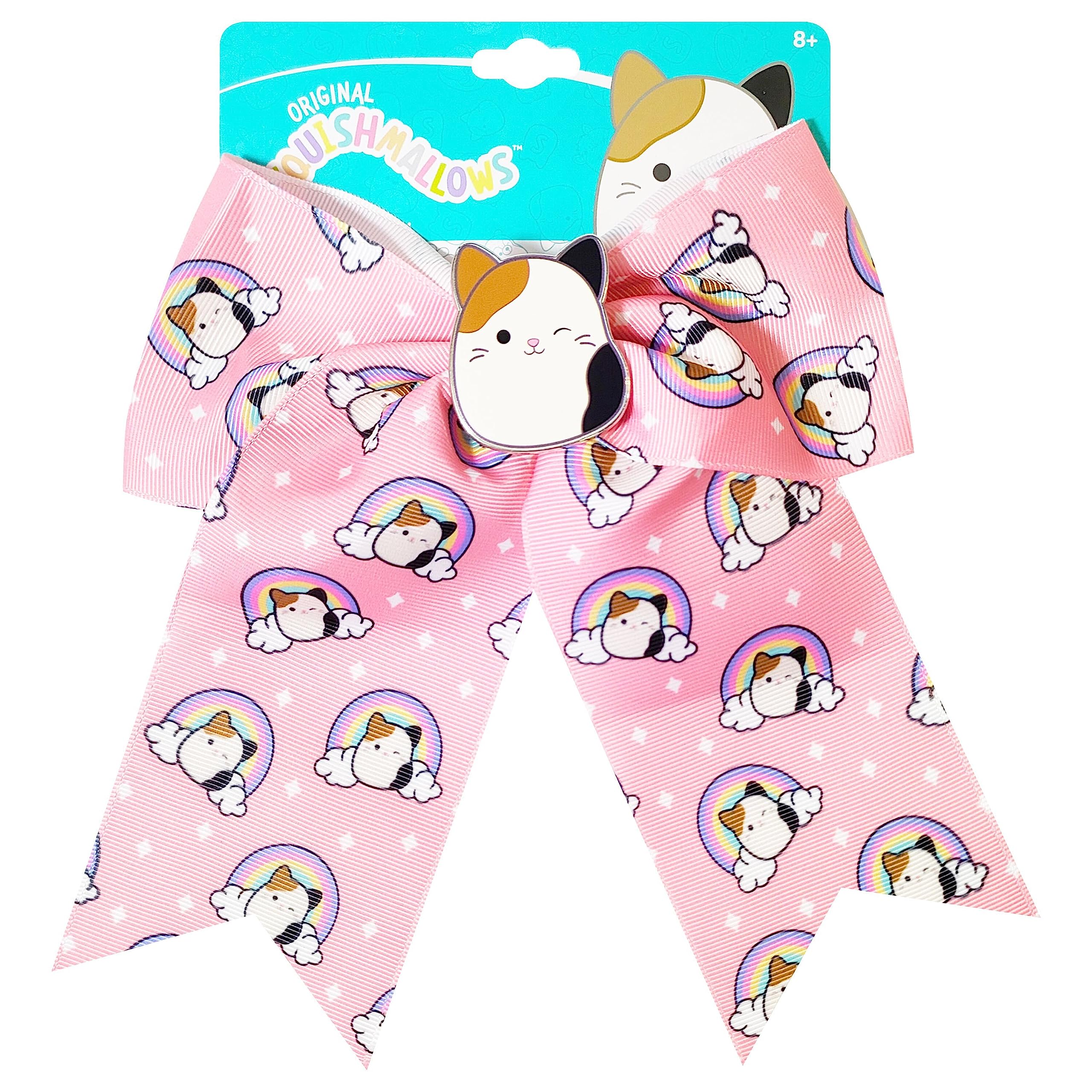 LUV HER Cute Squishmallows Hair Bows For Girls - One Large Squishmallows Printed Hair Bow with a Charm Featuring your Favorite Character - Alligator Clip - Birthday Gift for Girls Ages 3+ - LuvHer Shop