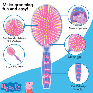 Hair Brush with Magical Sparkling Stars Confetti Hair Brush - Kids Hair Brush Ages 3+ - LuvHer Shop