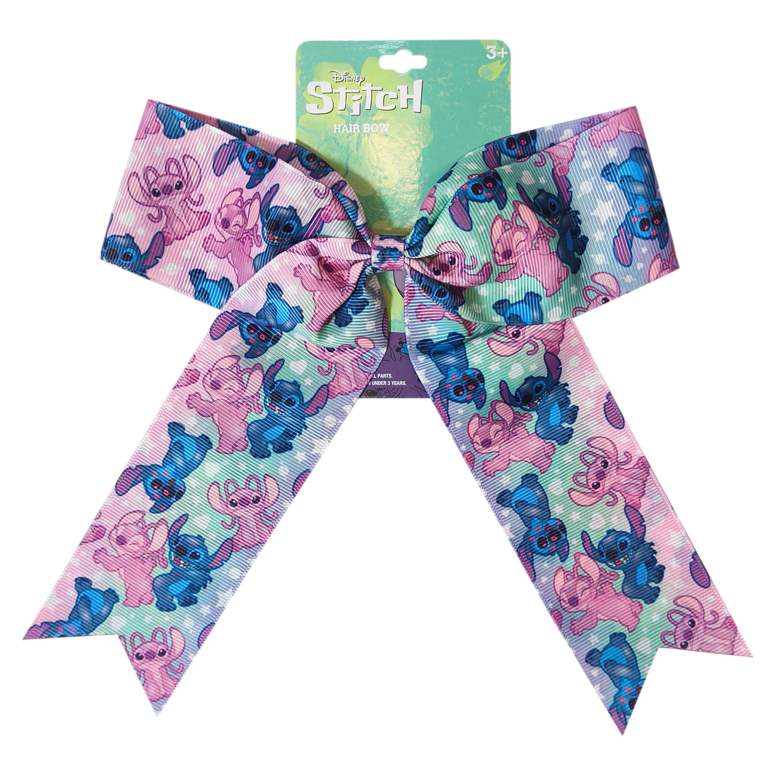 Disney Stitch Hair Bows For Girls - One Large Printed Hair...