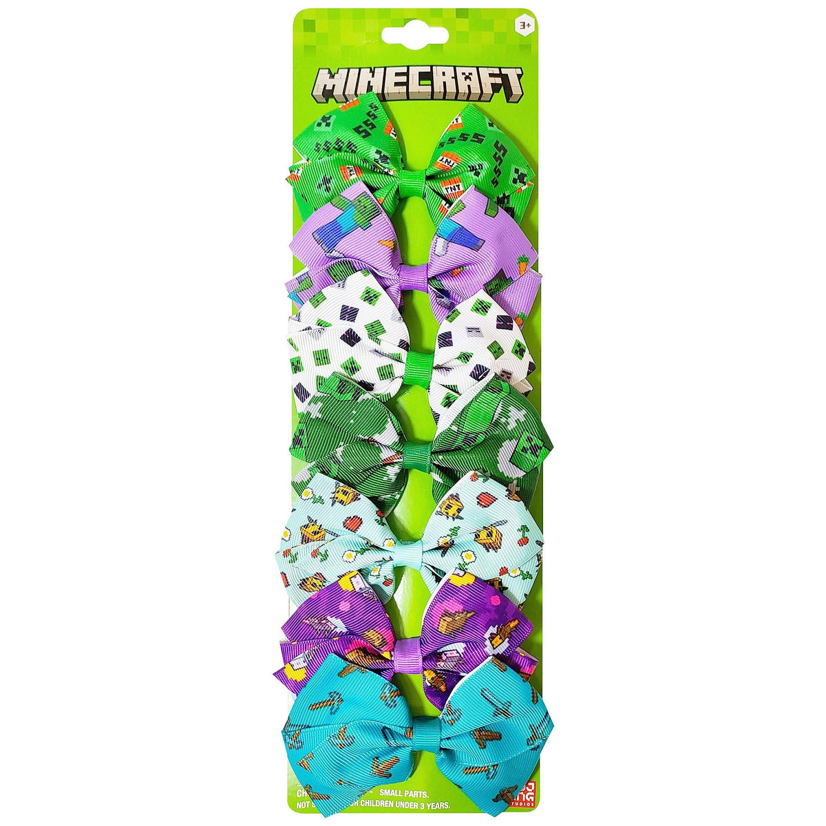MINECRAFT Kids Hair Bows - Hair Accessories Gift Set