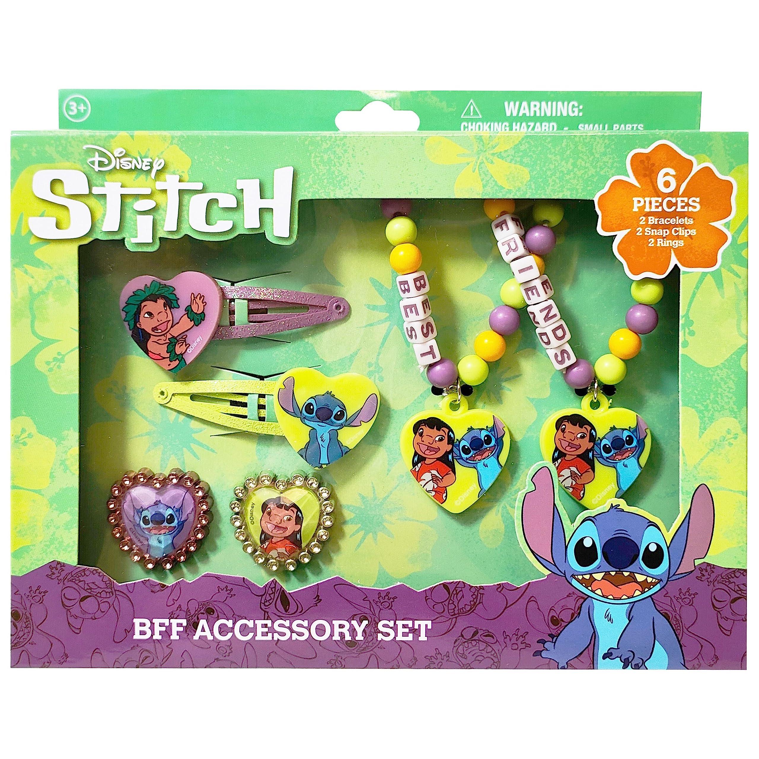 Disney Stitch Girls BFF 6 Piece Toy Jewelry Box Set