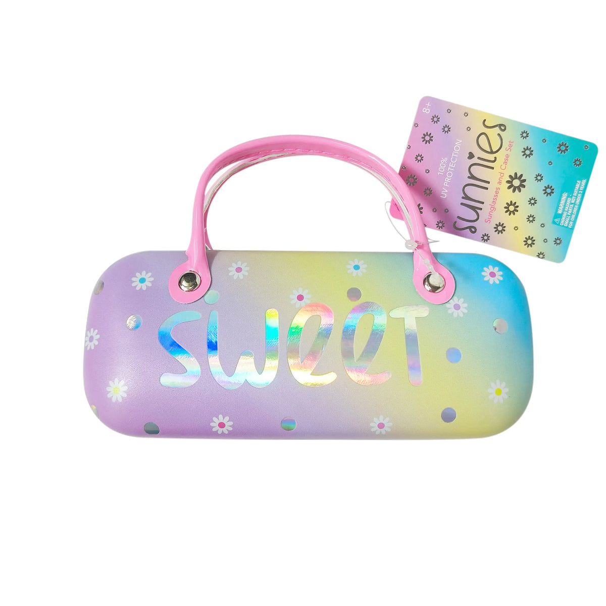LUV HER Kids Daisy Sunglasses & Case Set