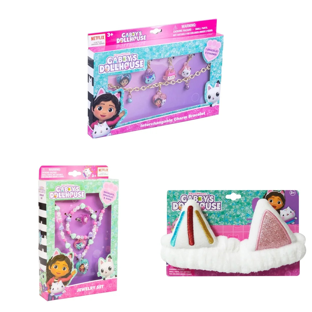 Gabby's Dollhouse Jewelry and Headband Bundle - Save 10%